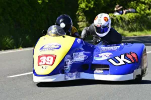 Images Dated 30th October 2020: David Hirst & Dickie Gale (BHR Honda) 2015 Sidecar TT