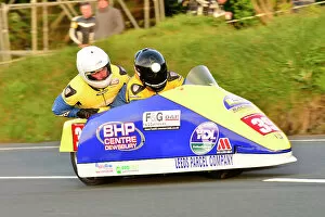 Images Dated 12th March 2023: David Hirst Leon Fitzpatrick BHR Honda 2015 Sidecar TT Practice