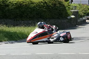 Images Dated 4th June 2008: David Hirst & Paul Lowther (Shelbourne Honda) 2008 Sidecar TT