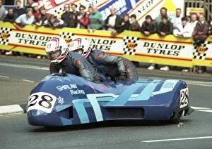 Images Dated 18th October 2017: David & Janet Low (Jacobs Suzuki) 1989 Sidecar TT