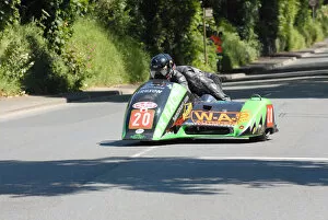 Images Dated 30th May 2020: David Kimberley & Robert Bell (Honda) 2011 Sidecar TT