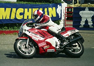 Images Dated 13th August 2016: David Lloyd (Suzuki) 1988 Production B TT