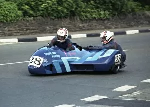 Images Dated 18th October 2017: David Low & Janet Low (Jacobs Suzuki) 1989 Sidecar TT