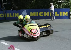 Images Dated 20th September 2019: Bill Davie & Neil Miller (Yamaha) 1993 Sidecar TT