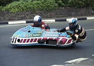 1989 Sidecar Tt Collection: Bill Davies & Rab Hopkins (Yamaha) 1989 Sidecar TT