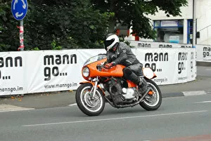 Images Dated 24th August 2013: Dean Brown (Laverda) 2013 Classic TT Parade Lap