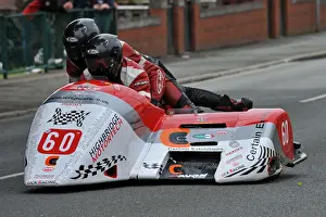 Dean Nicholls & Paul Skinner (Lumley Kawasaki) 2014 Sidecar TT