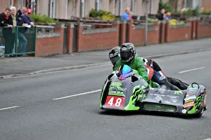 Debbie Barron & Karl Schofield (Ireson Kawasaki) 2014 Sidecar TT