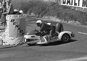 Images Dated 19th November 2015: Denis Westwood & J Wilson (Wackman Norton) 1973 500 Sidecar TT