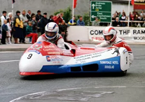Images Dated 6th December 2018: Dennis Brown & Billy Nelson (Yamaha) 1989 Sidecar TT