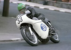 Images Dated 17th April 2022: Dennis Gallagher (AJS) 1968 Junior TT