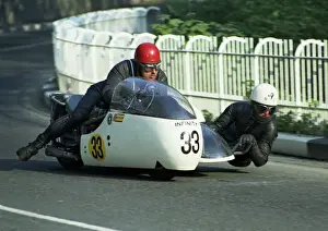 Triumph Prints: Dennis Keen & M E Wotherspoon (Triumph) 1969 750 Sidecar TT