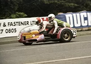 Images Dated 27th May 2017: Derek Bayley & Bob Bryson (Yamaha) 1979 Sidecar TT