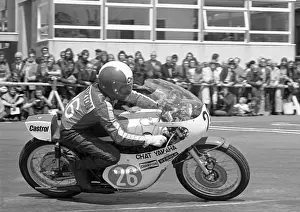 Derek Chatterton at Parliament Square: 1975 Junior TT