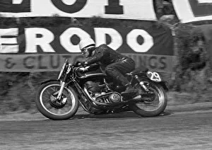 Images Dated 21st April 2020: Derek Farrant (Matchless) 1953 Senior TT