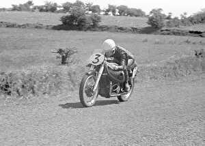 Images Dated 29th June 2022: Derek Farrant (Norton) 1953 Senior Ulster Grand Prix
