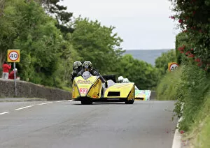 Images Dated 5th July 2023: Derek Lynch Anthony McDonnell DMR Suzuki 2023 Sidecar TT