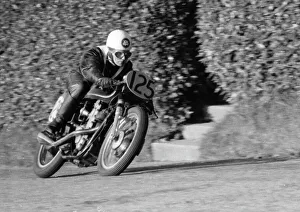 Images Dated 27th March 2023: Derek Pilling AJS 1958 Junior Snaefell Manx Grand Prix