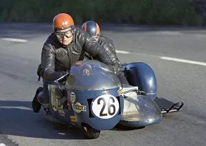 Images Dated 7th October 2020: Derek Plummer & Malcolm Brett (Triumph) 1973 750 Sidecar TT TT