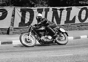 Images Dated 11th May 2018: Derek Powell (AJS) 1955 Junior TT