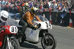 Images Dated 25th April 2022: Derek Wood (Triumph) 2007 TT Parade Lap