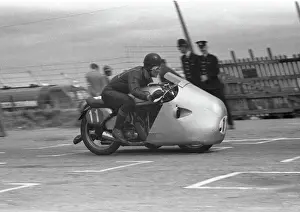 Derek Yorke & George Tyler (Norton) 1957 Sidecar TT
