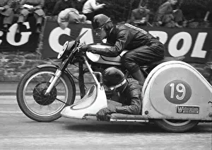 Derek Yorke & George Tyler (Norton Watsonian) 1955 Sidecar TT