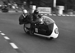 John Chisnall Gallery: Derek Yorke & John Chisnall (Triton) 1966 Sidecar TT