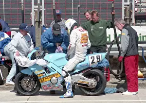 Derek Young Prints: Derek Young (T B F Thompson Yamaha) 1995 Senior TT