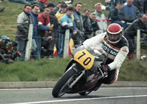 Images Dated 20th May 2021: Derrick Bates (Honda) 1989 Senior TT