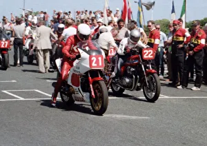 1984 Production Tt Collection: Derrick Bates (Honda) and Manfred Stengl (Honda) 1984 Production TT