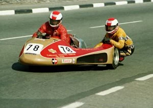 Derry Casson Gallery: Derry Casson & Don Stephenson (Suzuki) 1984 Sidecar TT