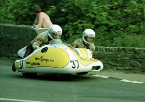 Images Dated 3rd March 2018: Des Founds & Jim Craig (Rumble Kawasaki) 1982 Sidecar TT
