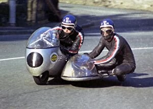 Images Dated 8th December 2017: Dick Hawes & J P Mann (Seeley) 1969 500 Sidecar TT