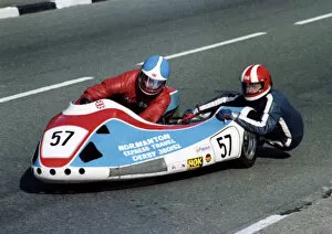 Images Dated 24th November 2018: Dick Tapken & John Gibbard (Honda) 1981 Sidecar TT