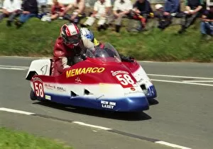 Images Dated 24th November 2017: Dick Tapken & Roland Martiny (Jacobs Honda) 2002 Sidecar TT
