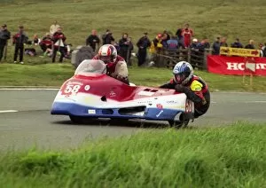 Images Dated 24th November 2017: Dick Tapken & Roland Martiny (Jacobs Honda) 2002 Sidecar TT