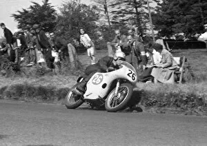 Dickie Dale Gallery: Dickie Dale (AJS) 1959 Junior Ulster Grand Prix