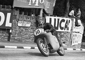 Images Dated 23rd October 2021: Dickie Dale (Guzzi V-8) 1957 Senior TT