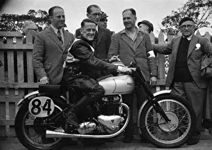 Don Crossley (Triumph) 1948 Senior Manx Grand Prix