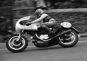 Images Dated 13th August 2016: Doug Lunn (Ducati) 1977 Jubilee TT