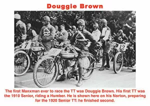 Images Dated 25th March 2023: Douggie Brown Norton 1920 Senior TT