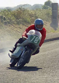 Images Dated 27th October 2020: Douggie Christian (Honda) 1976 Jurby Road