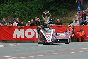 Images Dated 10th June 2016: Douglas Chandler & Julie Canipa (Honda) 2016 Sidecar 2 TT