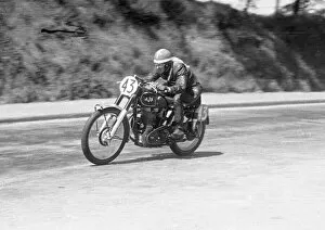Images Dated 18th May 2022: E Cox (AJS) 1952 Junior Clubman TT