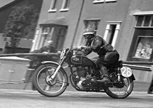 Images Dated 31st July 2016: E Cox (AJS) 1953 Junior Clubman TT