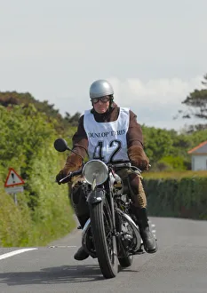 Images Dated 22nd August 2020: Eddie Corkill (1932 New Hudson), No. 42, 2007 Re-enactment