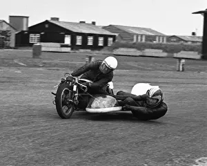 Eddie Moore & John Turner (Vroom Imp) 1975 Jurby airfield practice day