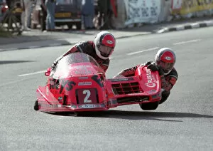 Images Dated 20th December 2019: Eddy Wright & Peter Hill (Ireson Honda) 1993 Sidecar TT