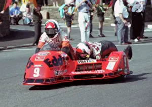 Eddy Wright & Peter Hill (Ireson Honda) 1992 Sidecar TT